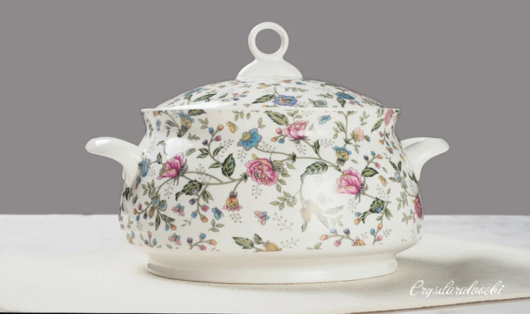9 Inch, Bone China Tureen for  - Food Storage Plants のレビューと価格