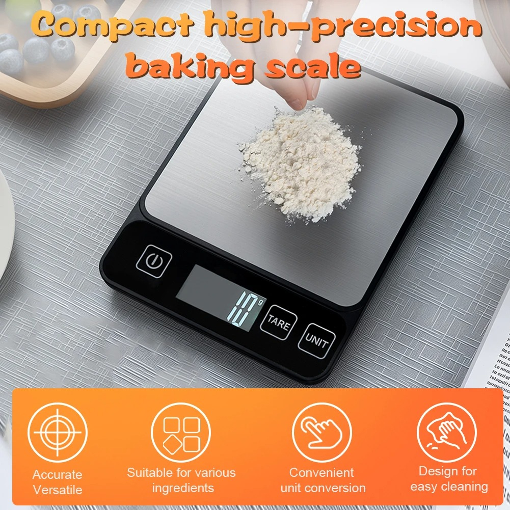 10kg Kitchen Scale LCD Digital - Food Storage On Table のレビューと価格