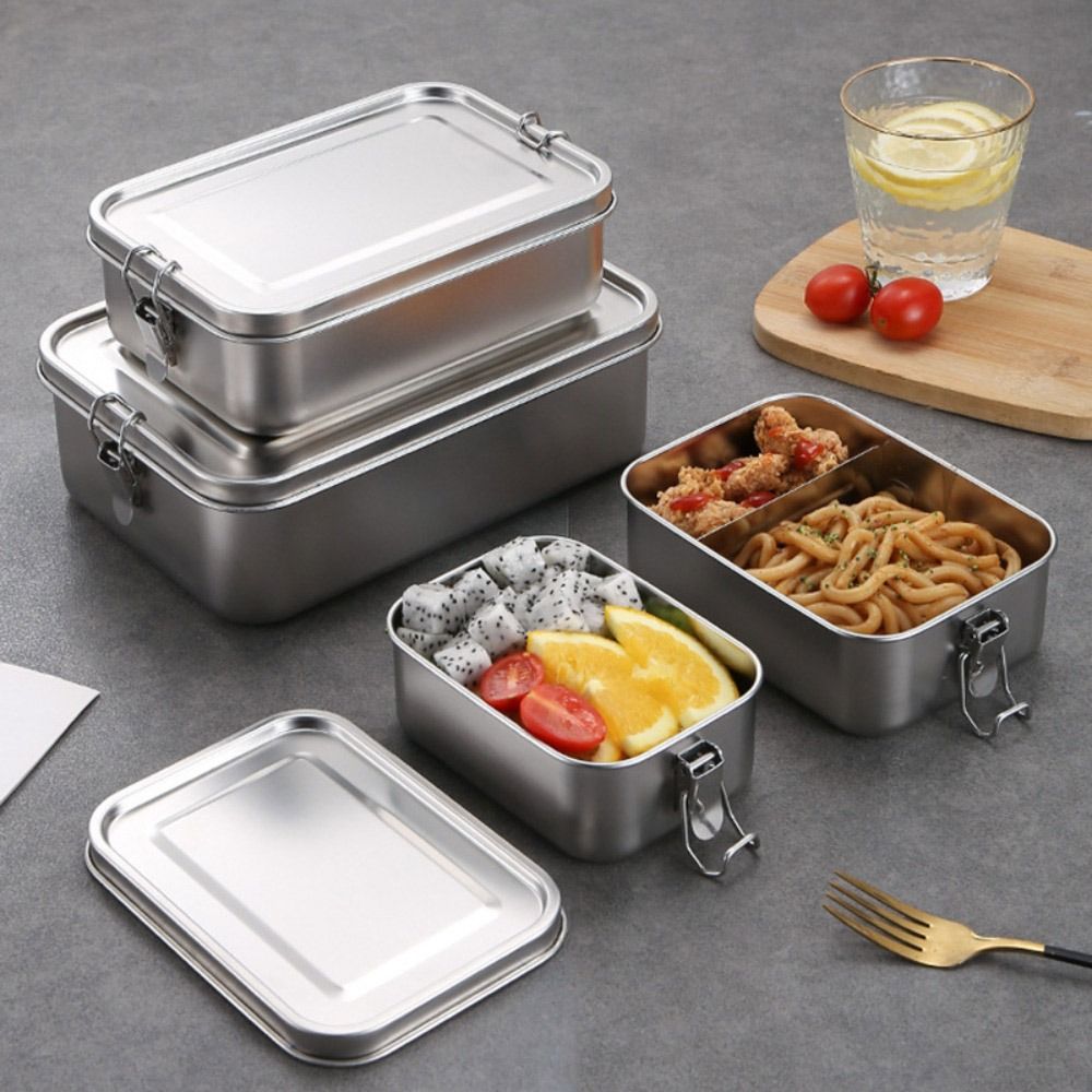 Durable Stainless Steel Bento  - Xl Food Storage Containers With Lids のレビューと価格