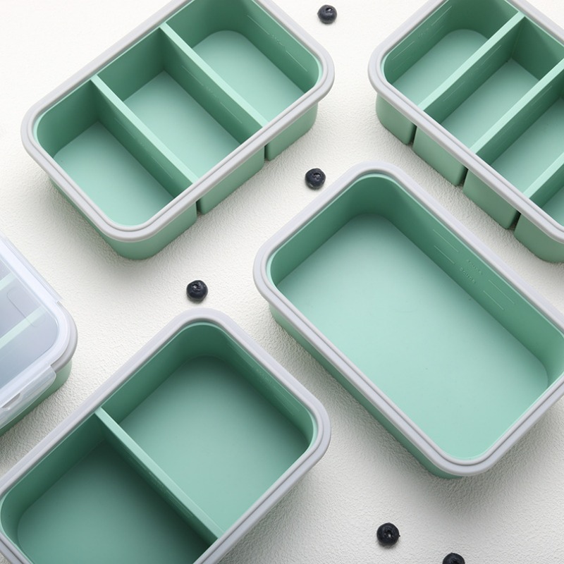 Reusable Large Divided Silicon - Food Storage Box Large のレビューと価格