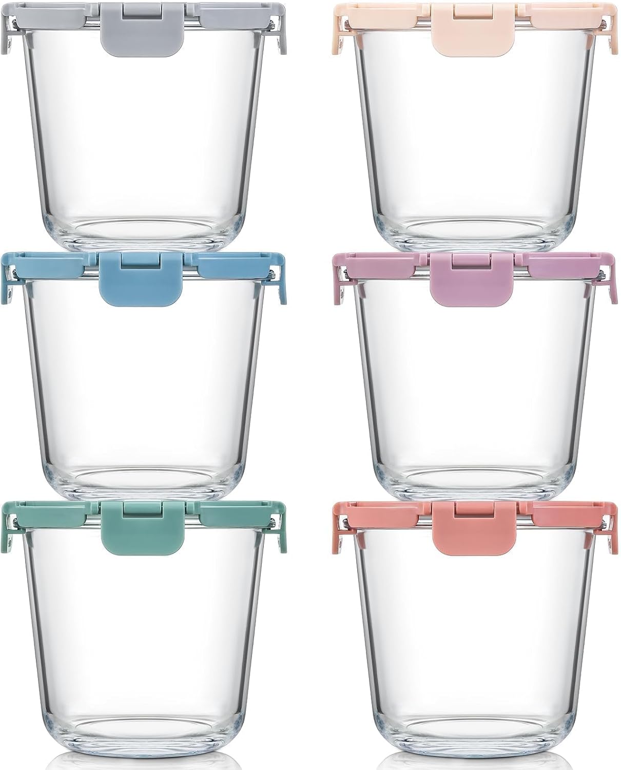 [UPGRADED LID] 6 Sets 3 Cup/24 - Food Storage Containers Set のレビューと価格