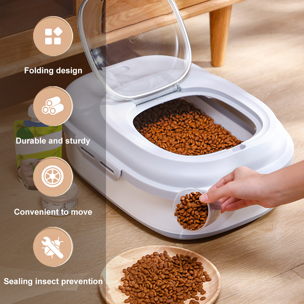 Collapsible Dry Cat Food Box 2 - Food Storage Box Large のレビューと価格