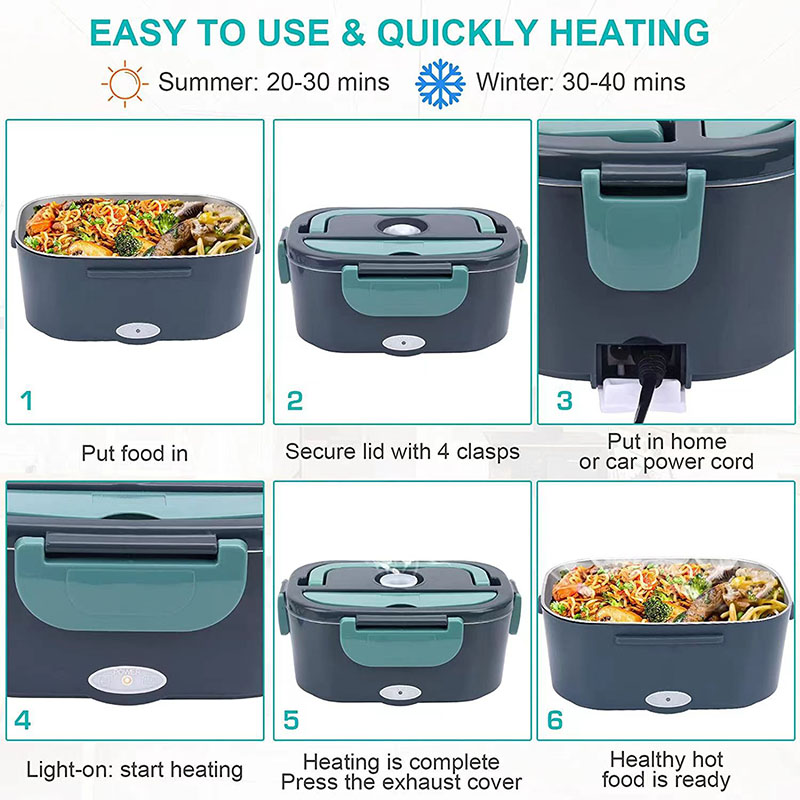 1.5 L 60W Electric Lunch Box F - Food Storage Warmer のレビューと価格