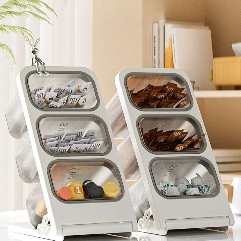 3 Tier Tea Bag Organizer Plast - Food Storage Box Large のレビューと価格